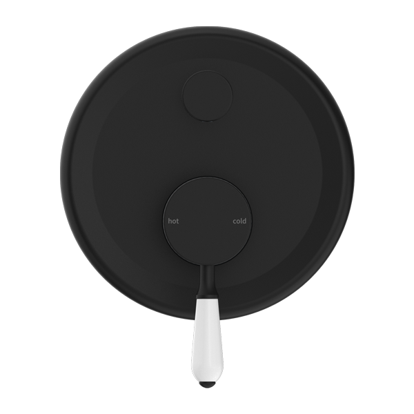 York Shower Mixer With Divertor With Porcelain Lever