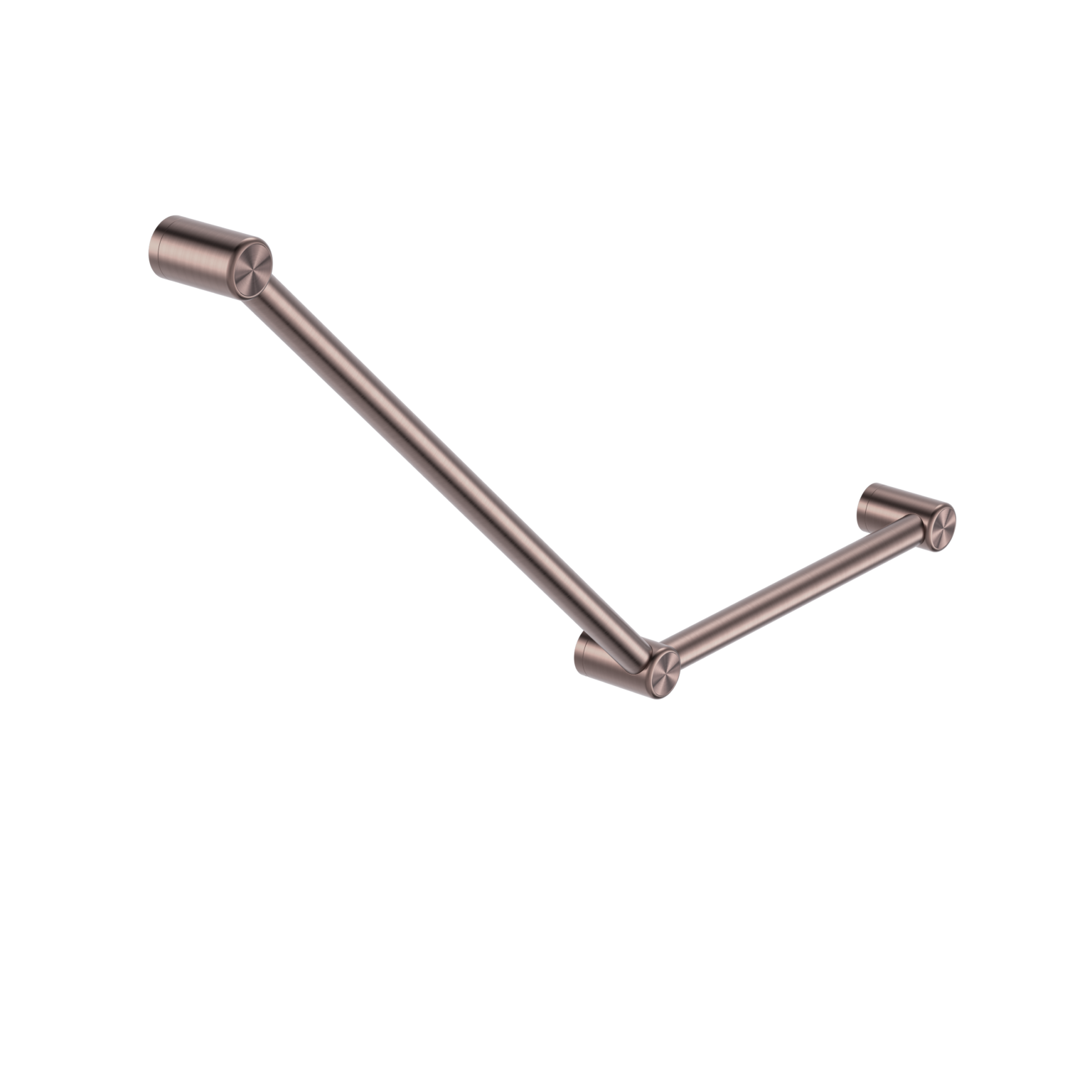 Mecca Care 32mm Ambulant Toilet Grab Rail 45 Degree 750 mm x 450mm