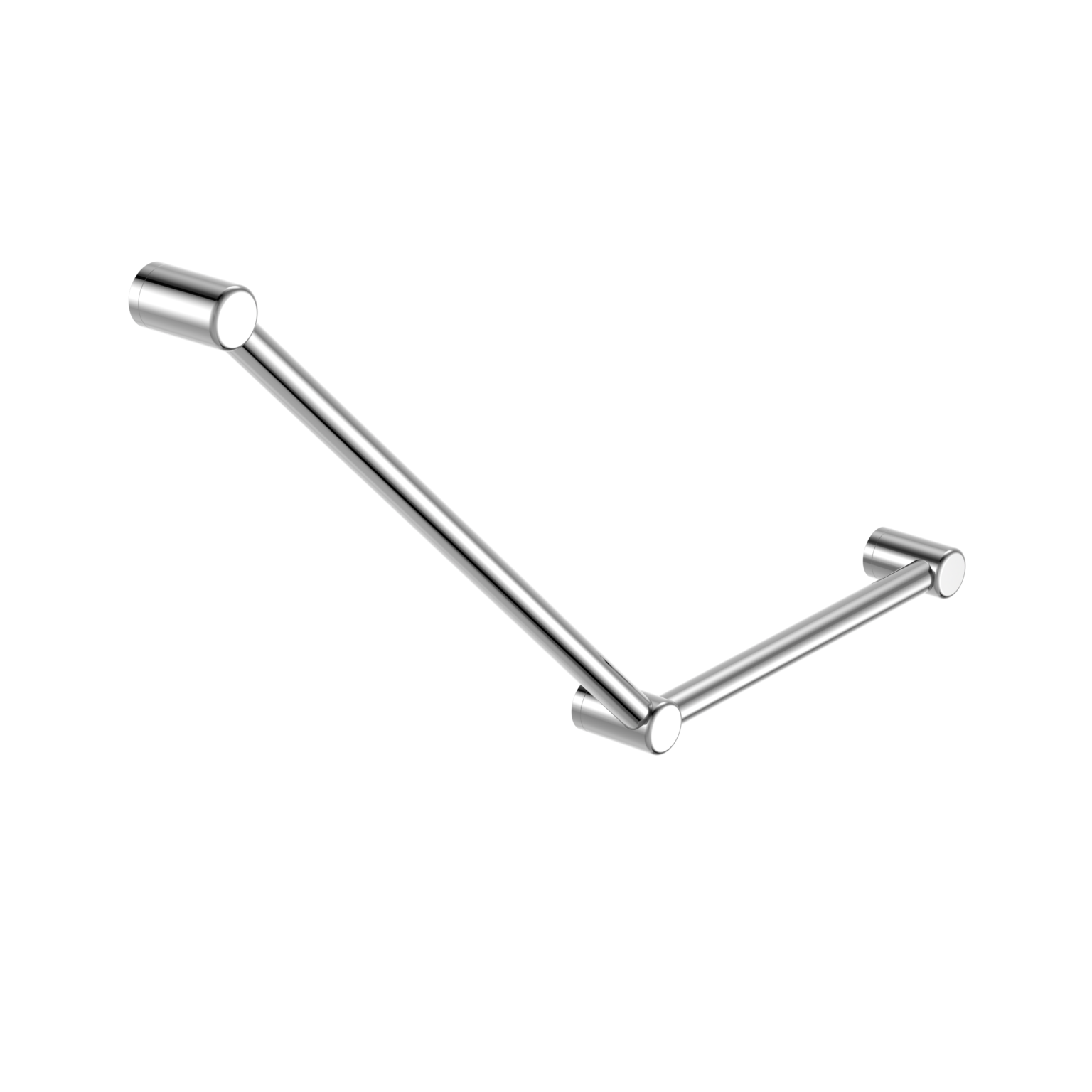 Mecca Care 32mm Ambulant Toilet Grab Rail 45 Degree 750 mm x 450mm