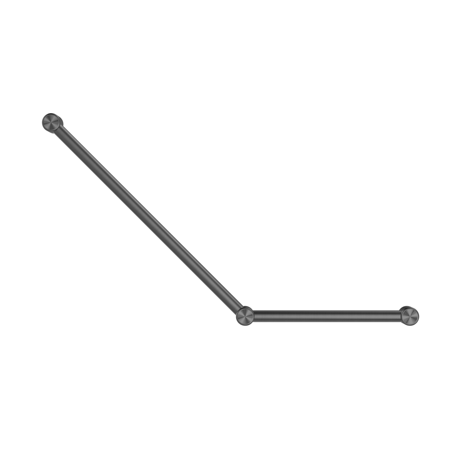 Mecca Care 32mm Ambulant Toilet Grab Rail 45 Degree 750 mm x 450mm