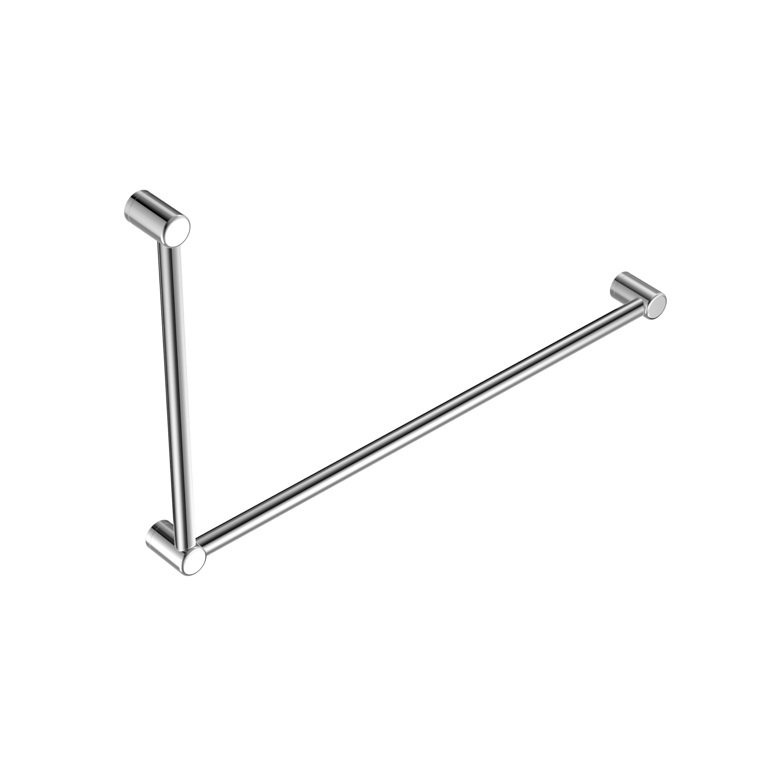 Mecca Care 32mm DDA Toilet Grab Rail Set 90 Degree 600mmx1000mm