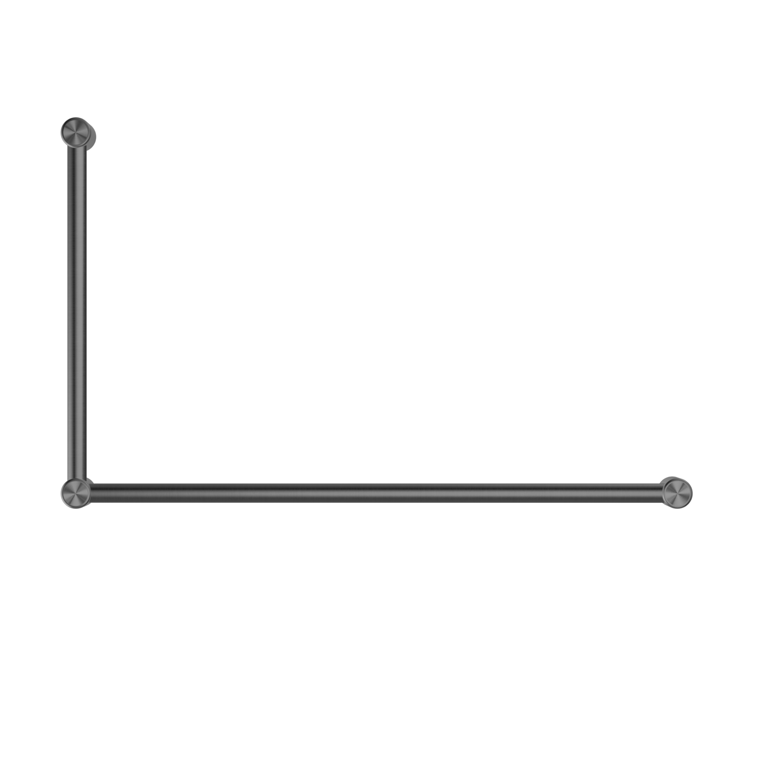 Mecca Care 32mm DDA Toilet Grab Rail Set 90 Degree 600mmx1000mm