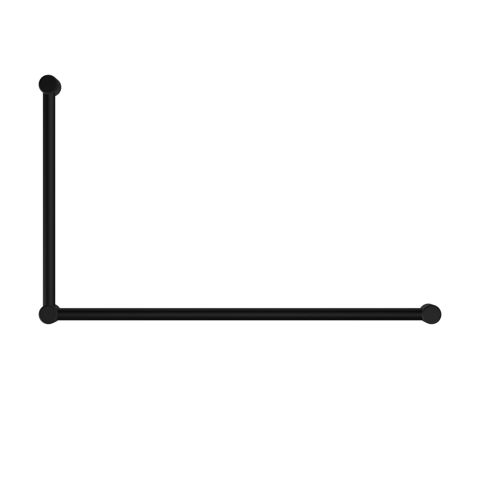 Mecca Care 32mm DDA Toilet Grab Rail Set 90 Degree 600mmx1000mm