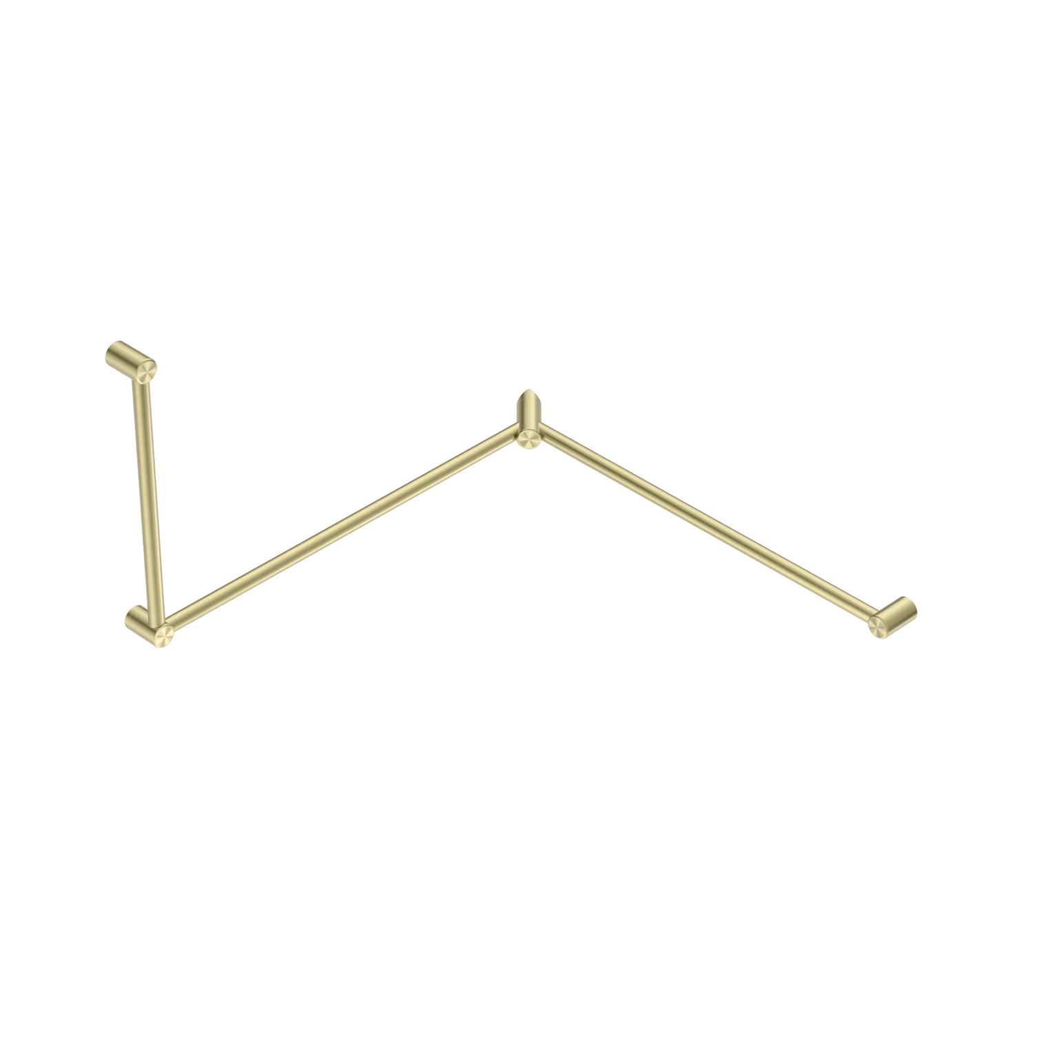 Mecca Care 32mm DDA Toilet Grab Rail Set 90 Degree Continuous 600x1065x1025mm