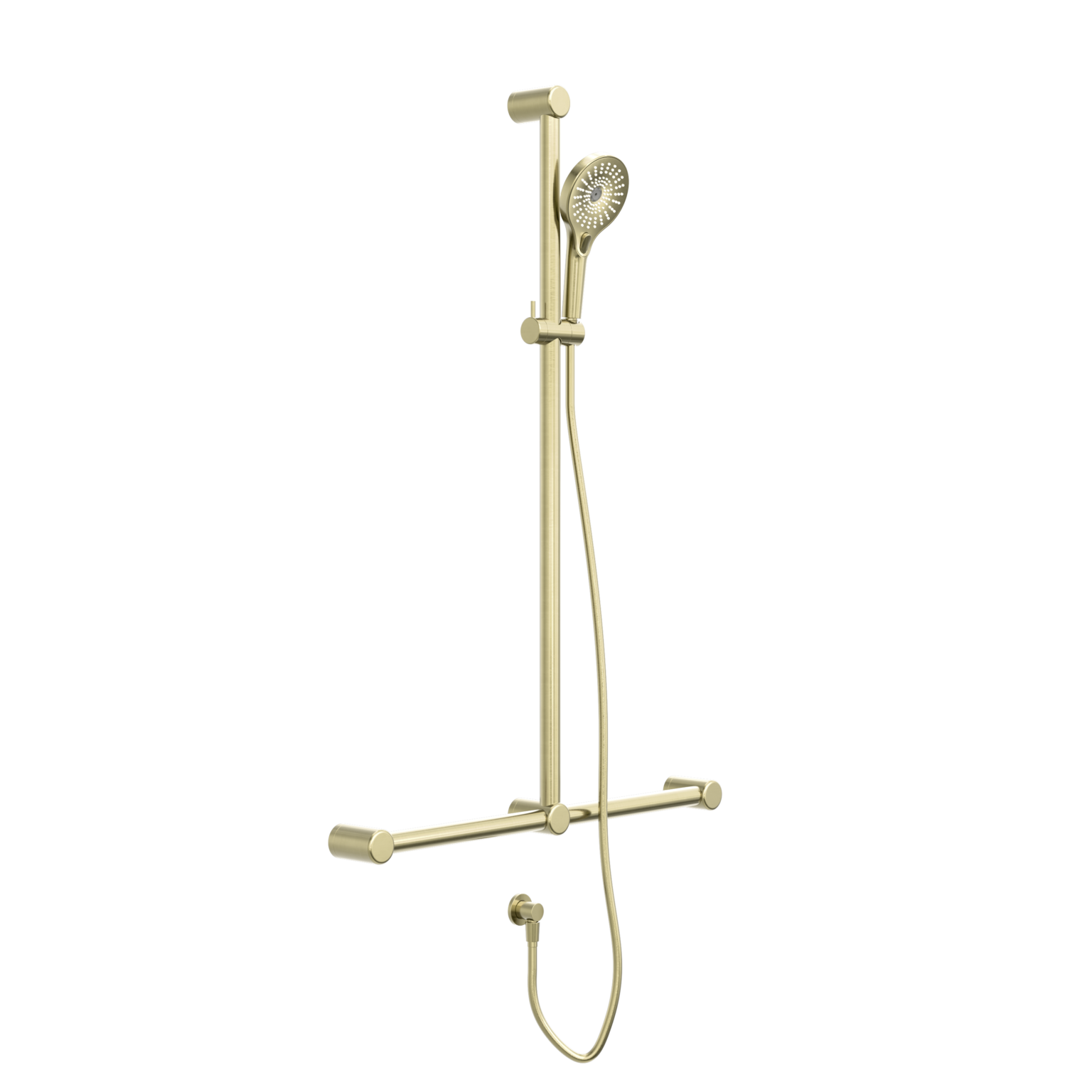 Mecca Care 32mm T Bar Grab Rail And Adjustable Shower Rail Set 1100x750mm - on back order due second week of December