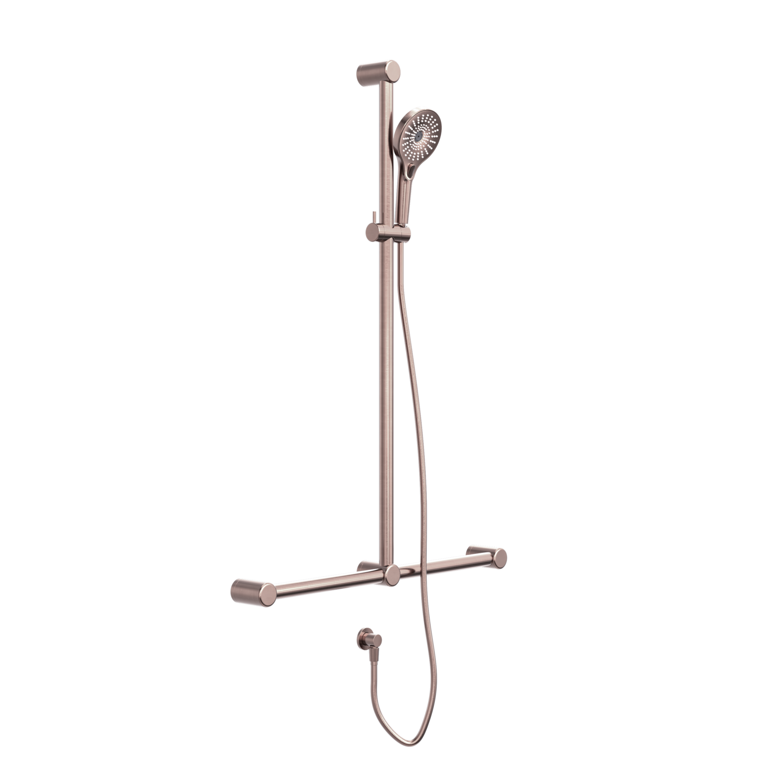 Mecca Care 32mm T Bar Grab Rail And Adjustable Shower Rail Set 1100x75
