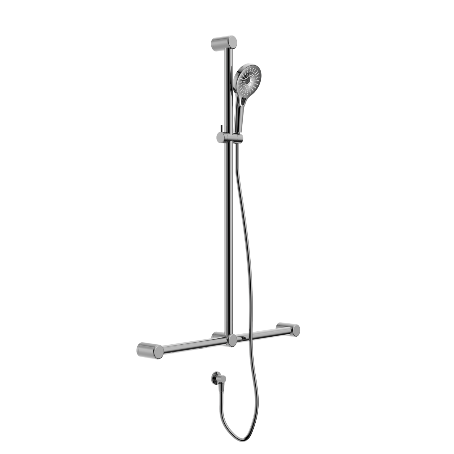 Mecca Care 32mm T Bar Grab Rail And Adjustable Shower Rail Set 1100x750mm - on back order due second week of December