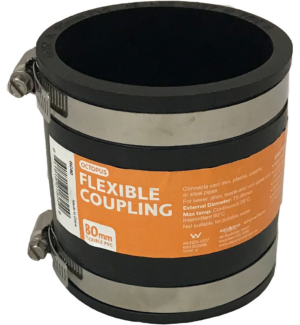 Flexible Coupling - 80mm to 80mm PVC | RC80