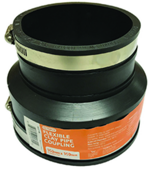 Flexible Coupling - 150mm PVC to 150mm Earthenware | RCC150