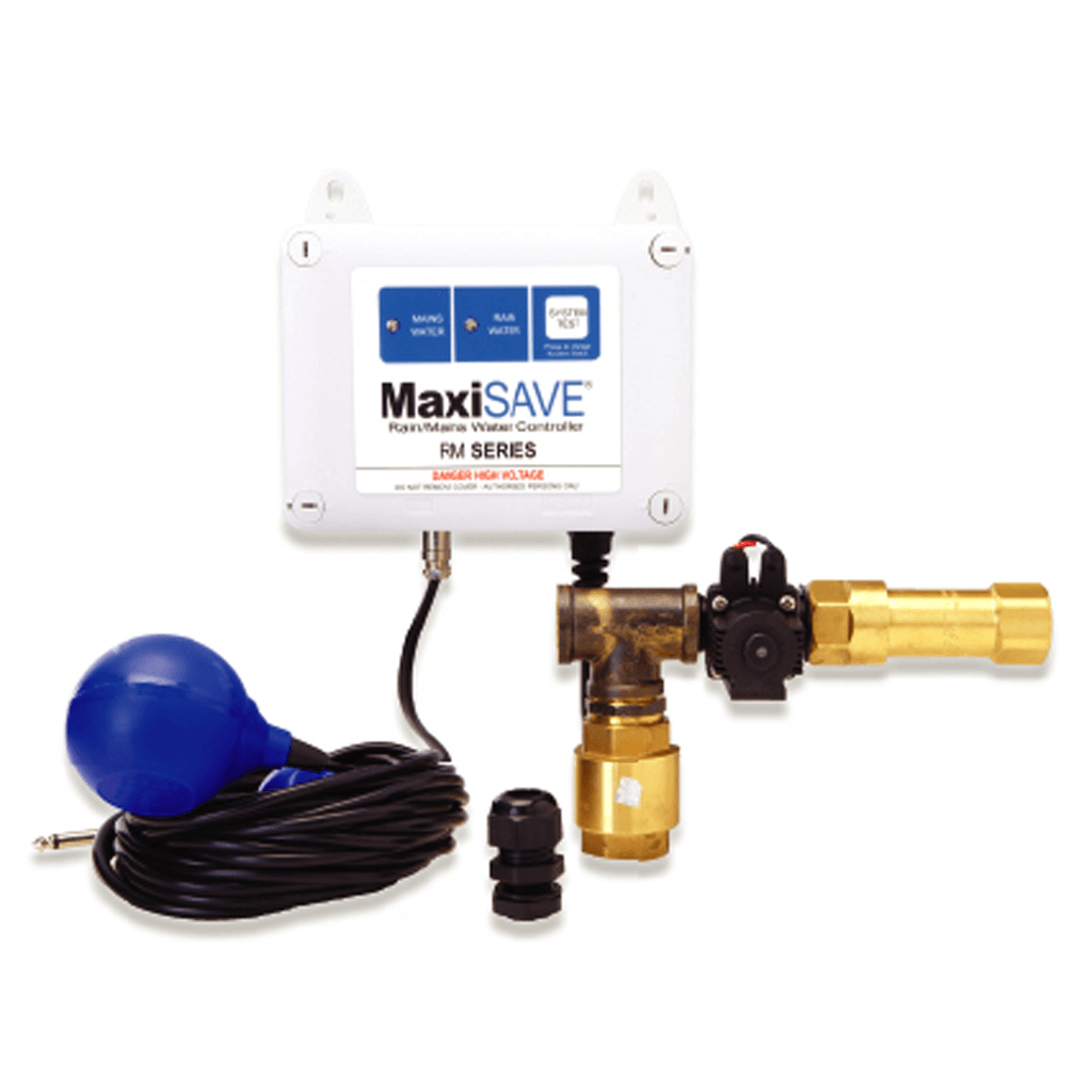 MaxiSAVE Electronic Rain to Mains Controller Kit - Pre-Plumbed Manifold and 10m Float