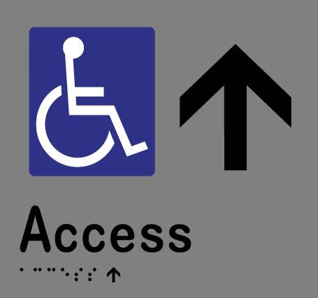 Accessible Access - Arrow Up
