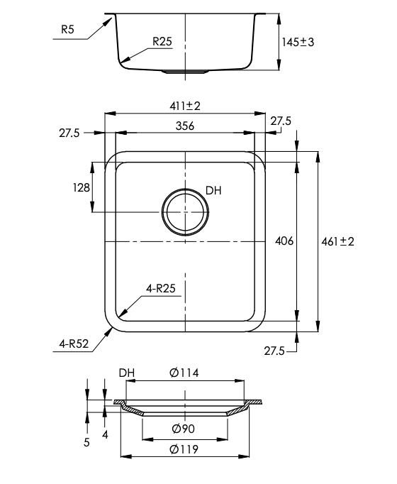 Care Single Bowl – Kitchen Sink Insert SDA Assisted Living
