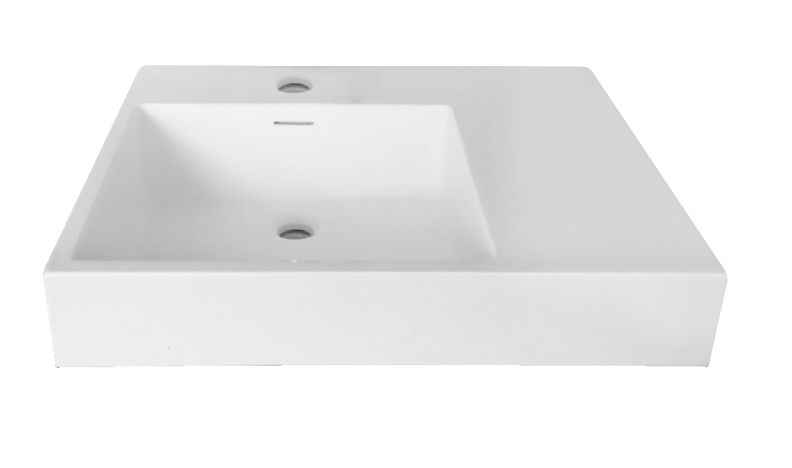 Assisted Living Wall Hung Basin - Left or Right Hand Bowl - NDIS/SDA