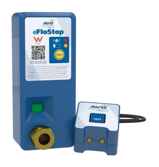 AVG eFloStop 15mm Electronic Shut-Off Valve – Leak Detection Safety Valve for Hot Water Systems