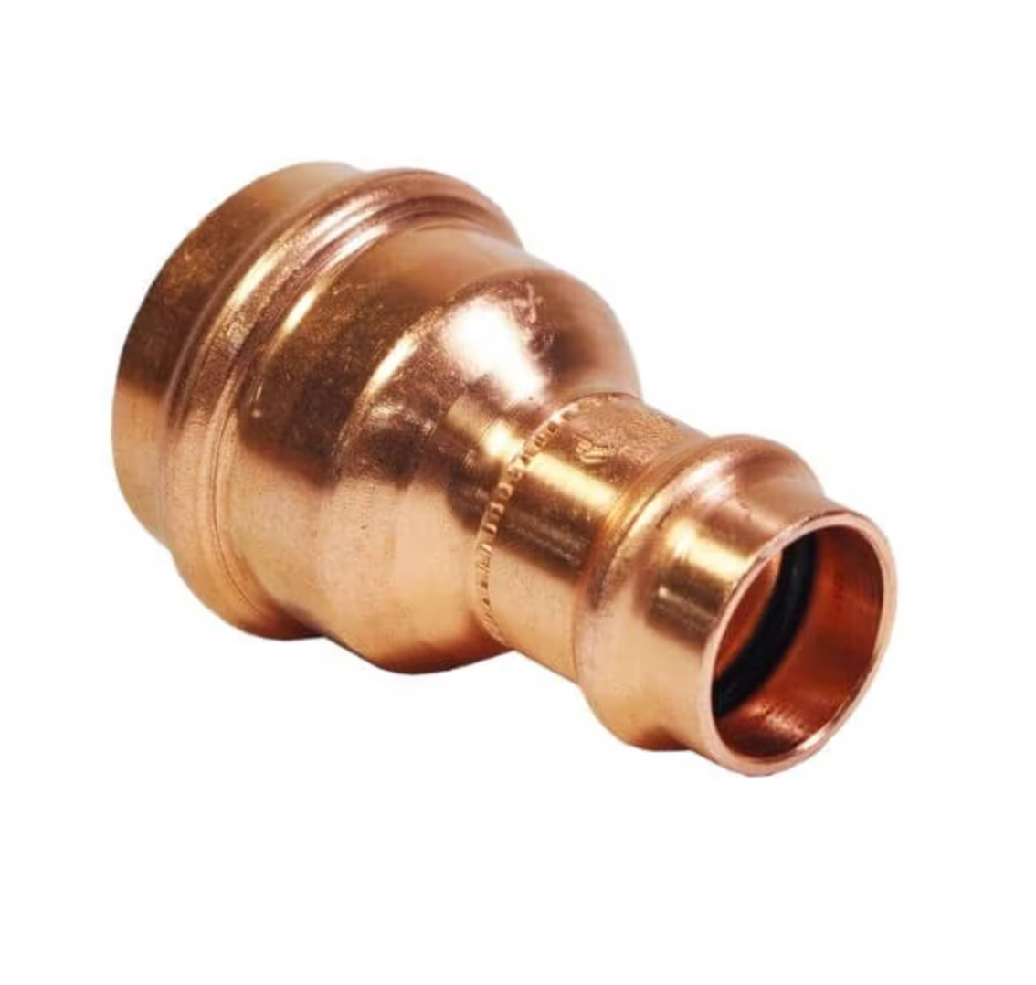 Water Copper Press Female Female Fitting Reducer 20mm x 15mm