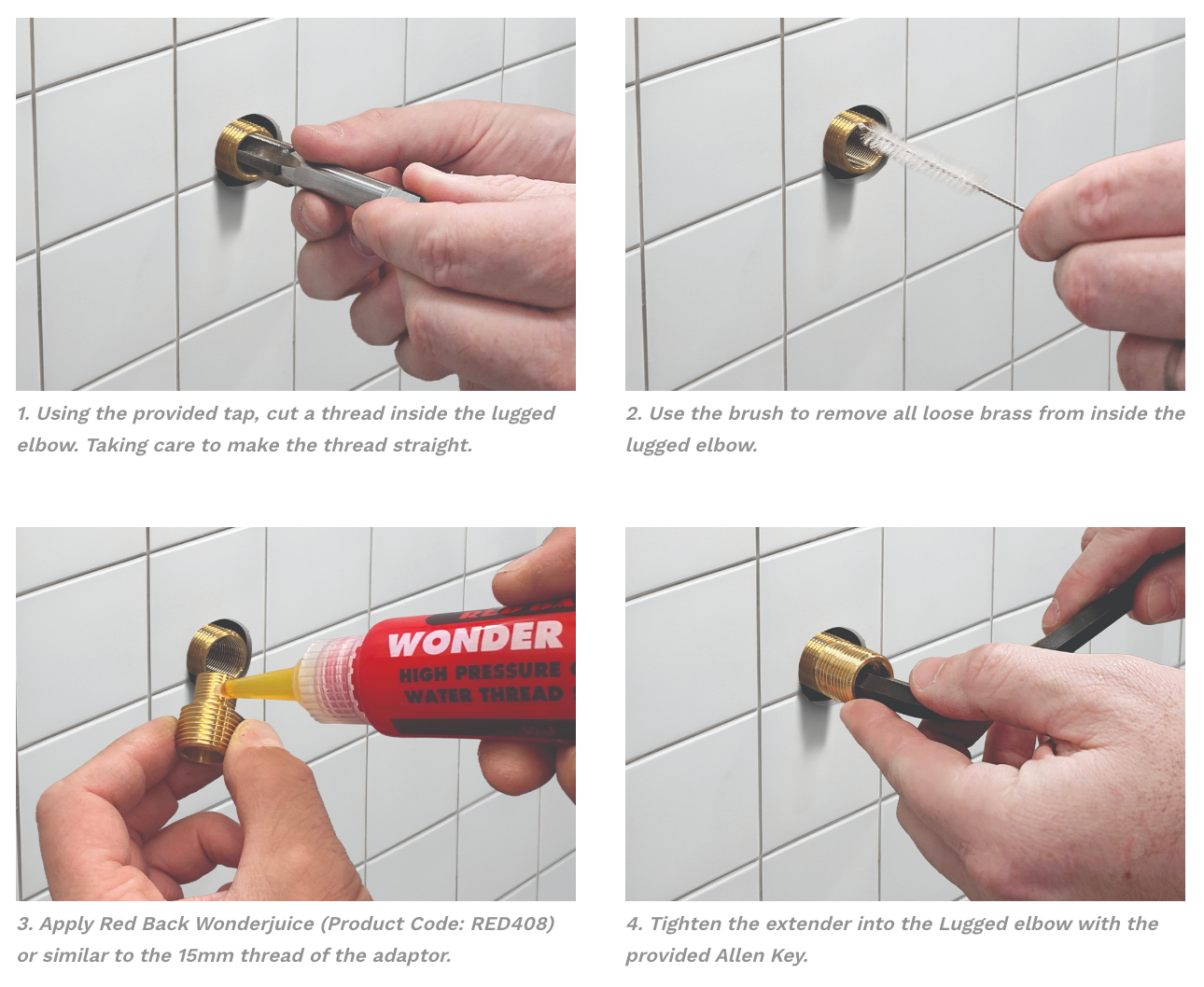 Plumtool Lugged Elbow Extender Kit