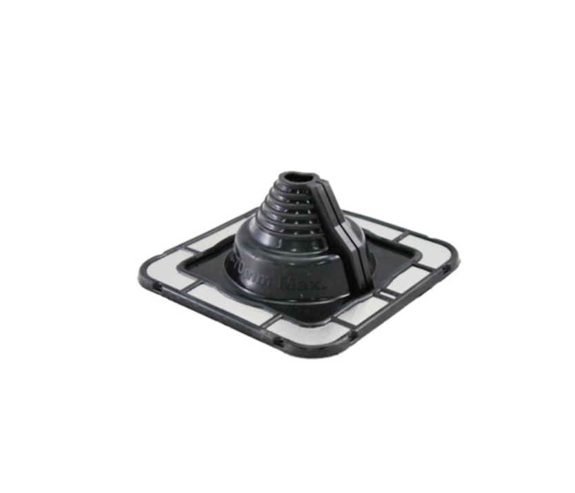 FlashRite #2 EPDM Black Roof Pipe Flashing 25-70 mm (Metal Roof, BAL 12.5)