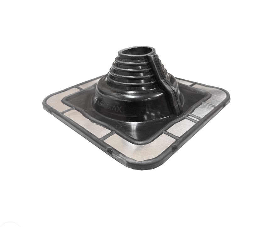 FlashRite #3 EPDM Black 50‑100 mm Roof Pipe Flashing – Metal Roofs (Fits 50-100 mm) BAL12.5