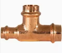 Water Copper Press Tee Reducing 20mm x 15mm Branch and 20mm Outlet