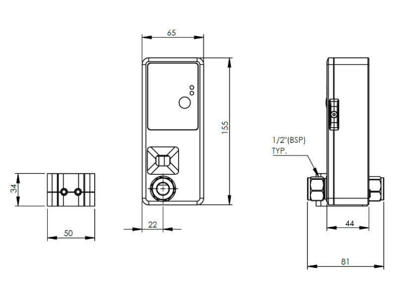 AVG eFloStop 15mm Electronic Shut-Off Valve – Leak Detection Safety Valve for Hot Water Systems