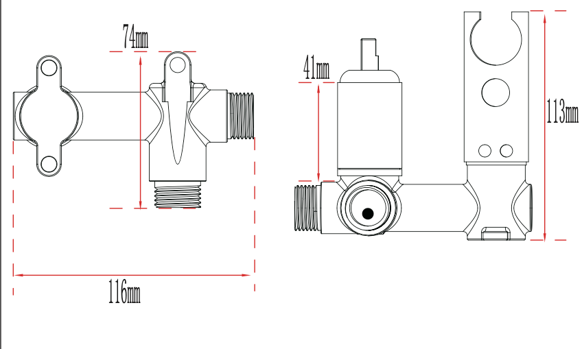 Chrome Bidet Set with Toilet Roll Holder and Tray