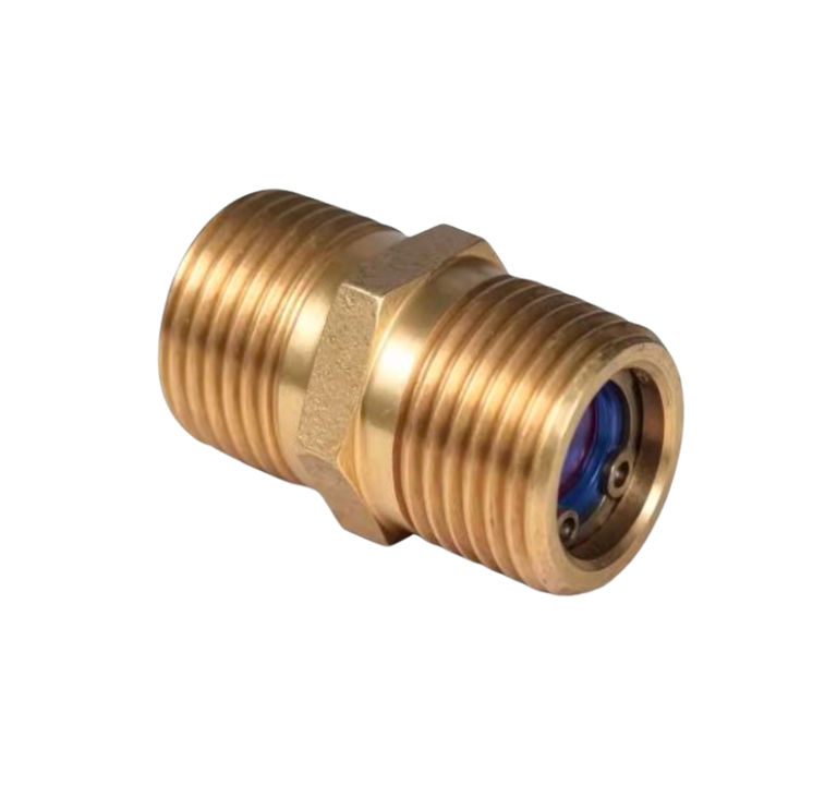 15mm Brass Dual Check Valve - Male x Male, 1200kPa Rated, Neoperl Valve Core