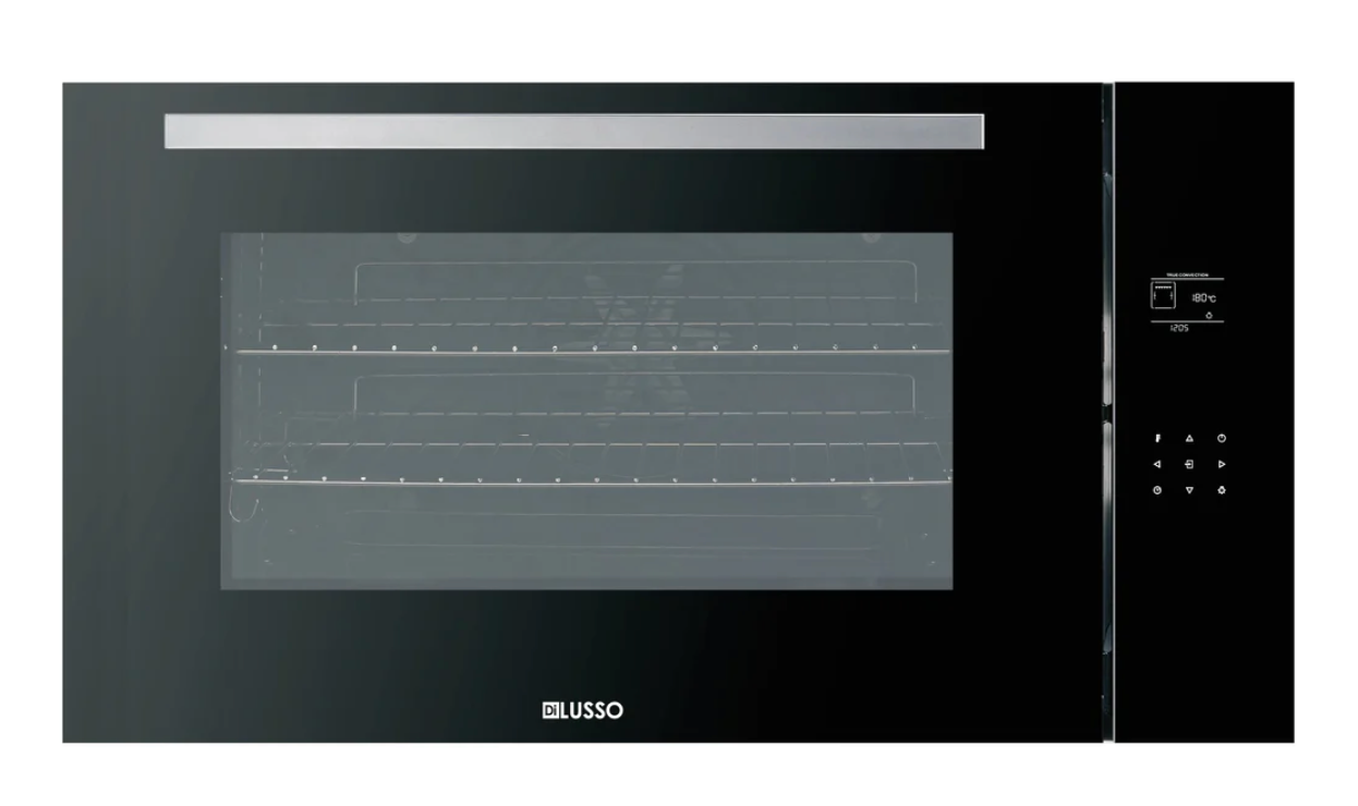 900mm Full Black Glass 100L Oven - 11 Function