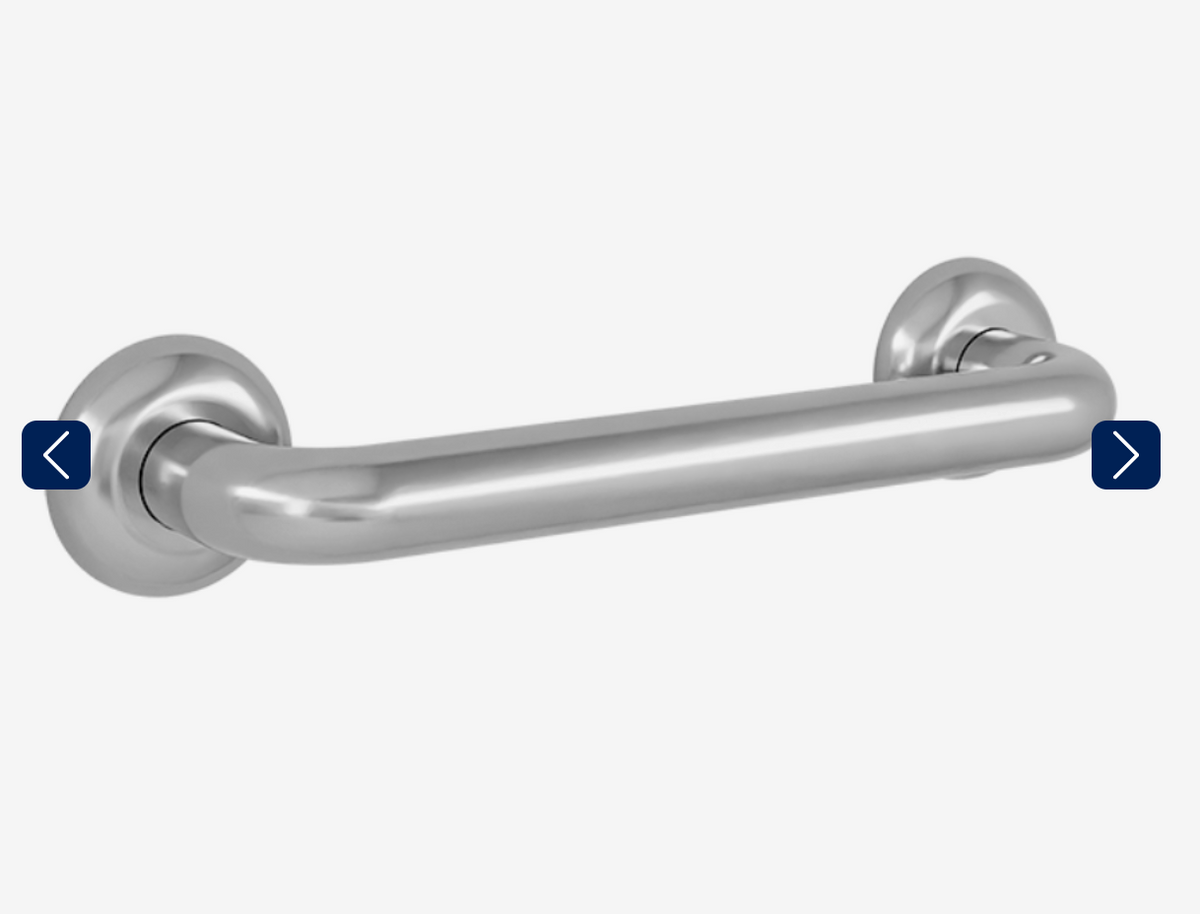 300mm Straight Grab Rail - AS1428.1, 304 Stainless Steel, Satin Finish | MLR327_SS