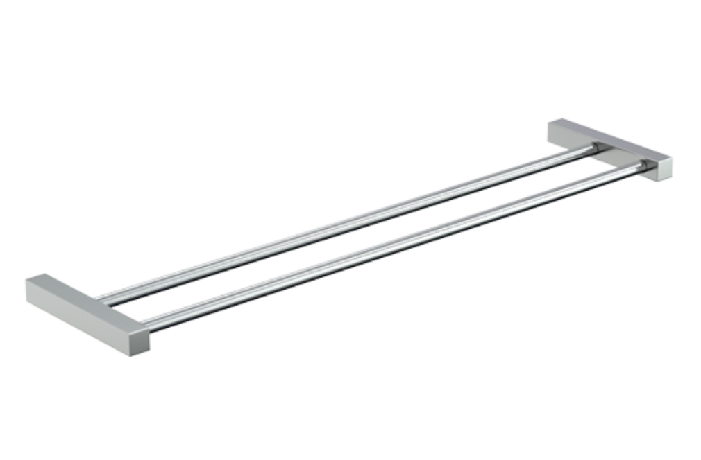620mm Paterson Double Towel Bar in Polished Stainless Steel