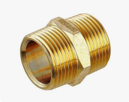 Hexagon Nipple Lead Free Brass