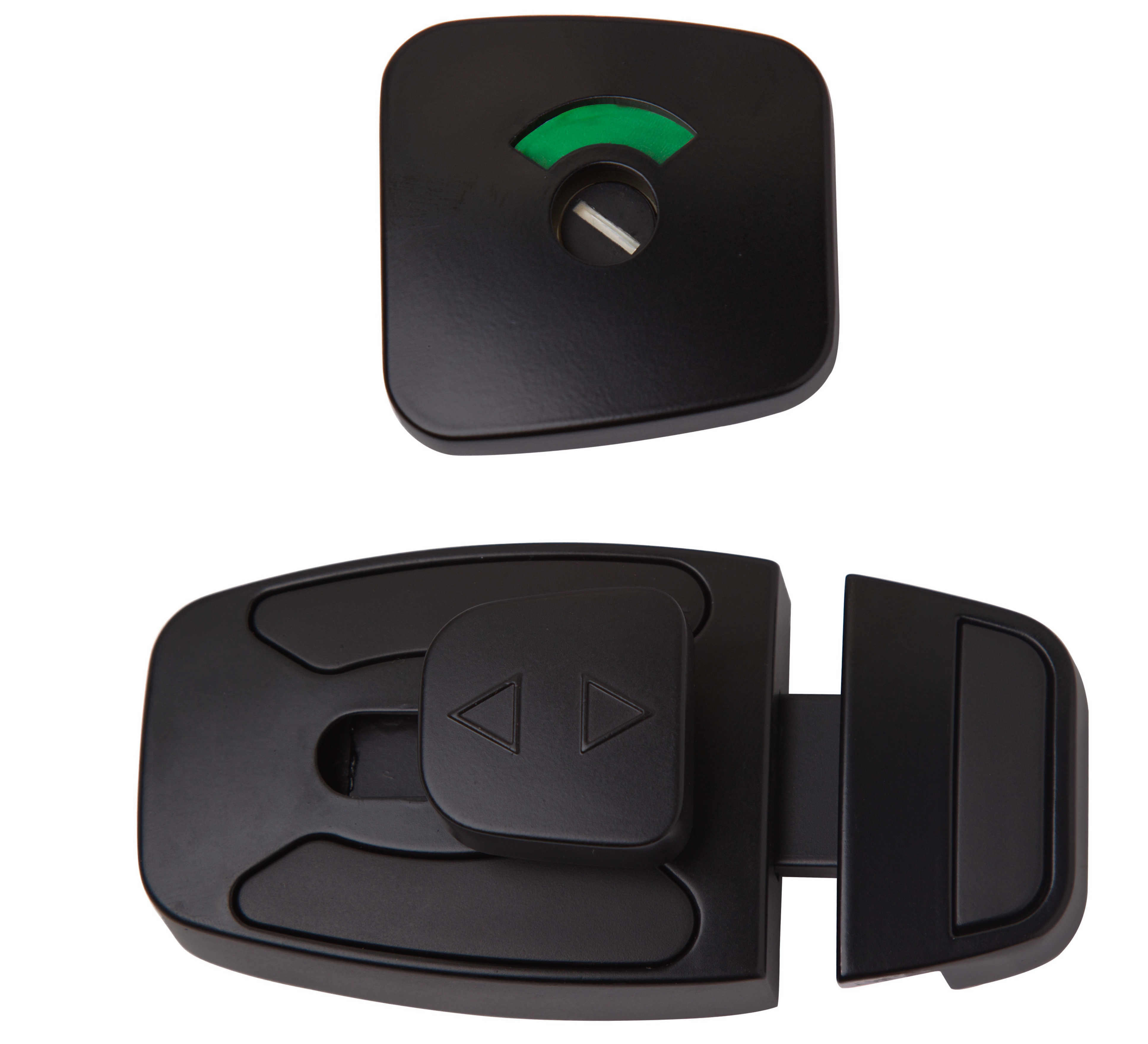 Sera Slide Lock & Emergency Release Indicator Set in Designer Black