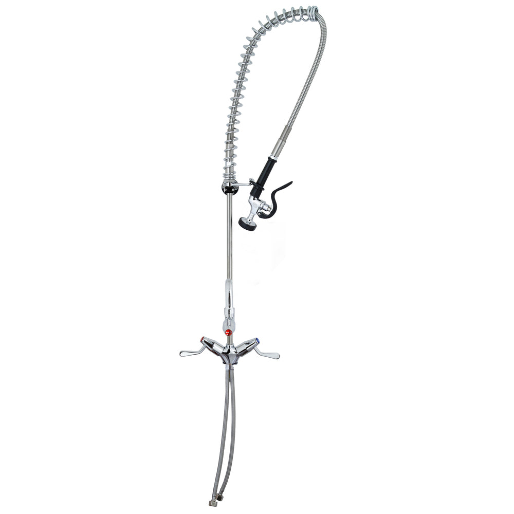 Ezy-Wash® CP-BS Hob Mounted Twin Mixer Pre-Rinse Unit Type 100 Flex Tail - Pot Filler
