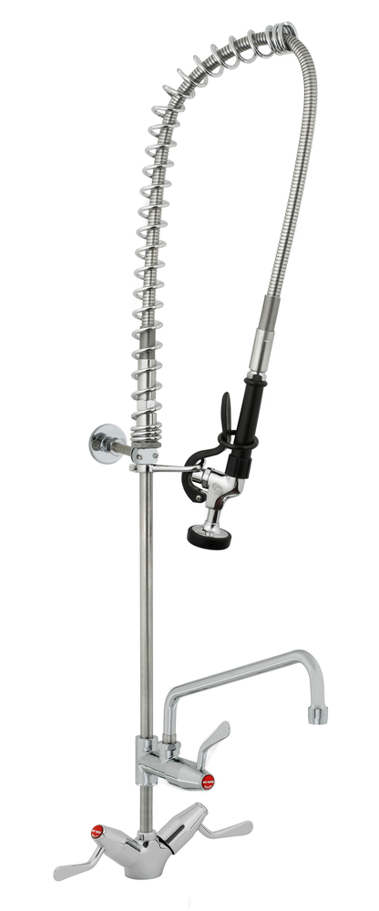 Ezy-Wash® CP-BS Hob Mounted Twin Mixer Pre-Rinse Unit Type 100 Flex Tail - Pot Filler