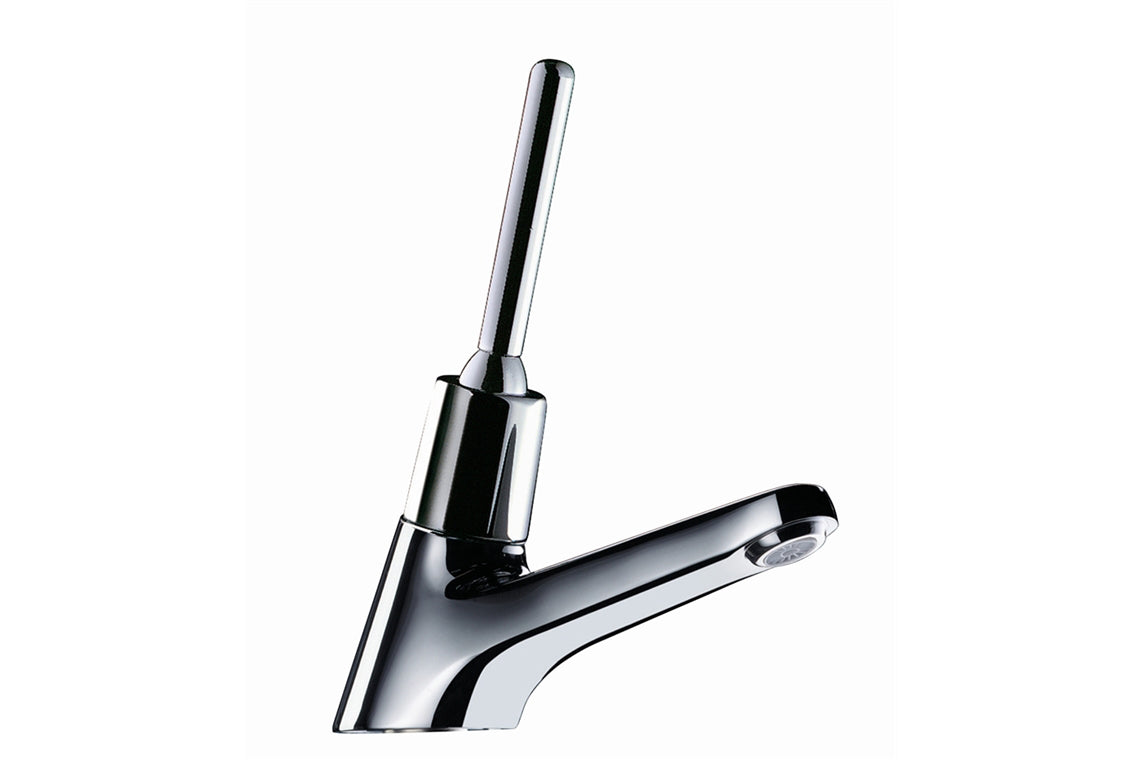 Enware-Delabie TempoStop Time Flow Basin Pillar Tap – Lever Action