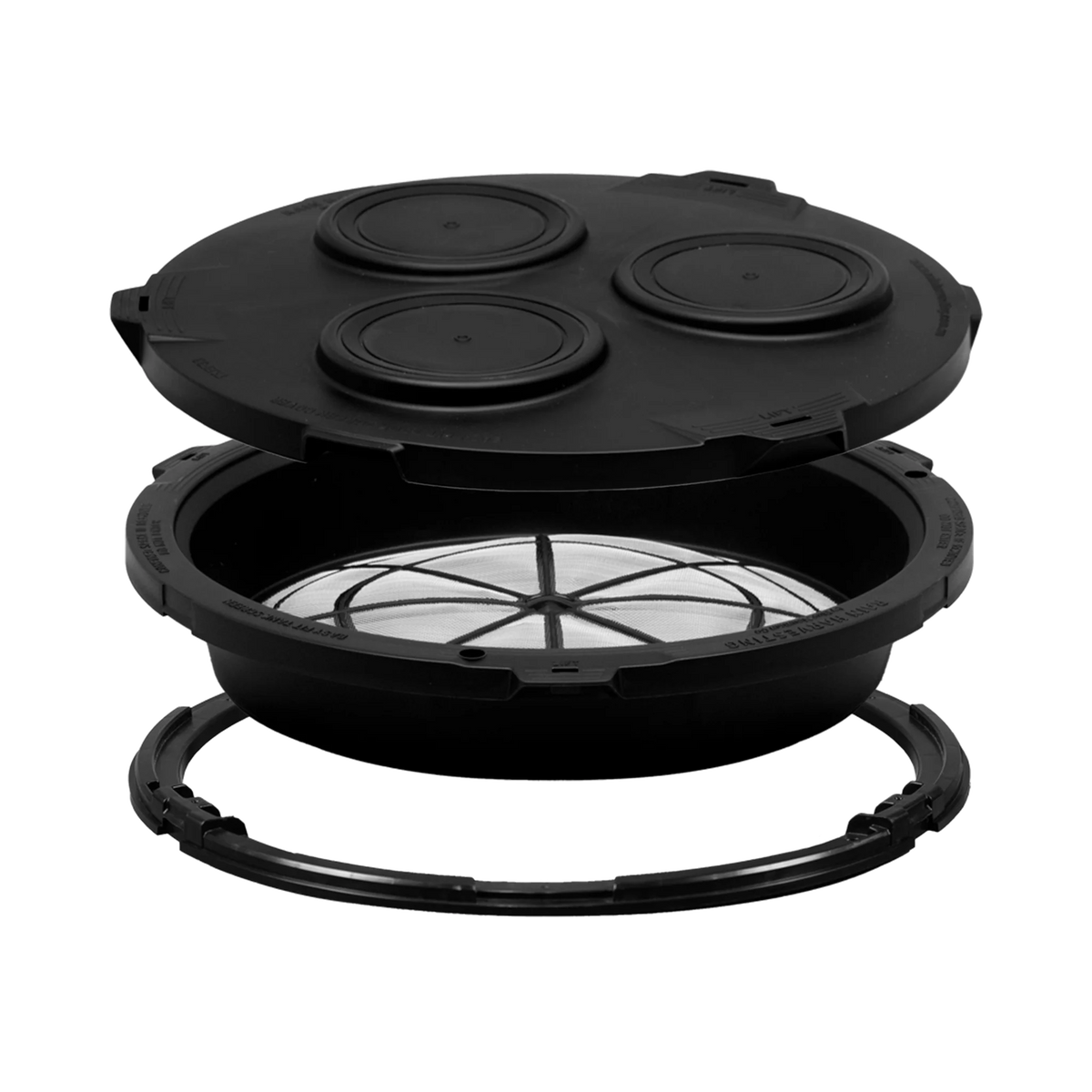 Easy Fit Tank Screen SS Cover Kit with Easy Fit Screw Down Inlet Ring (Poly Tank) 400mm / 16 inch
