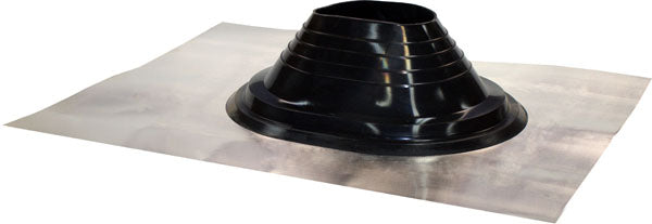 Aluminium Standard Roof Flashing EPDM #5 - Black, 175-280mm Pipe Range | VAEMT5B175-280
