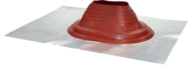 Aluminium Standard Roof Flashing Silicone #5 - Red, 175-280mm Pipe Range | VASMT5R175-280