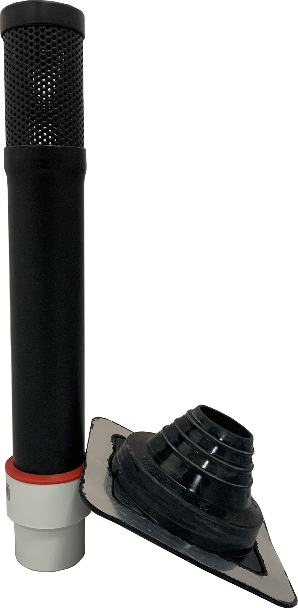 BAL12.5 Rated Drainage Vent & Flashing Kit – 50 mm Steel Pipe + EPDM Flashing (Bushfire Zone Compliant)