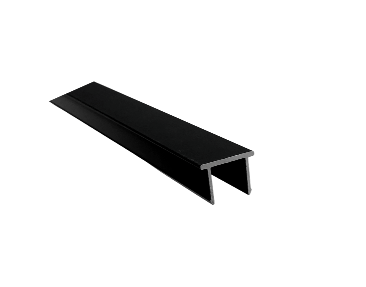 13mm Aluminium Insert Channel in Designer Black