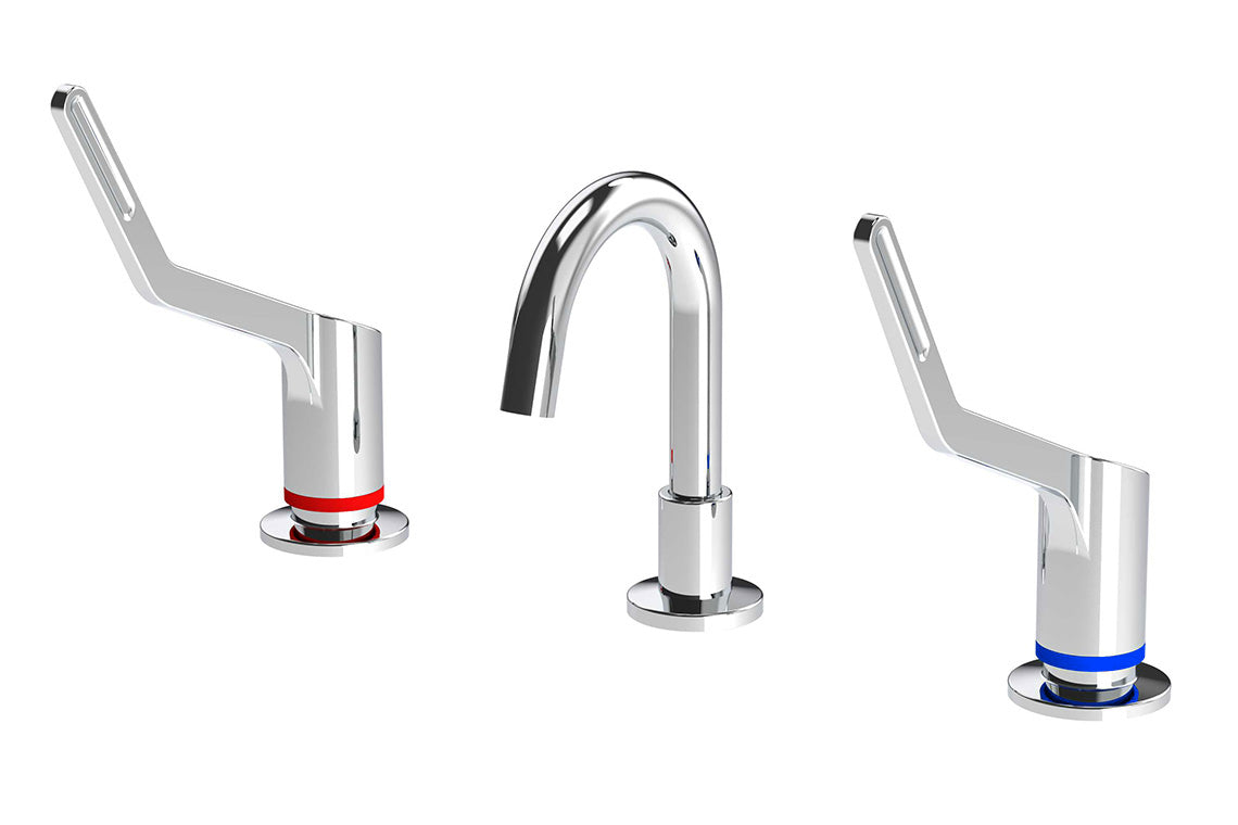 Wellbeing Leva 150mm Basin Set with Fixed Spout – Jumper Valve