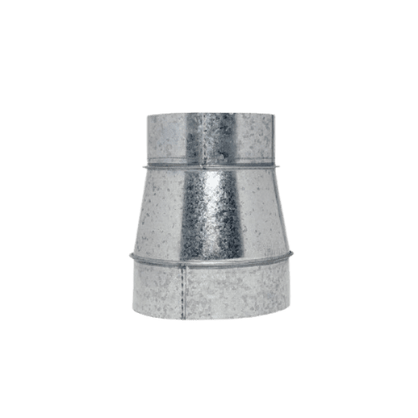 Metal duct reducer adapter