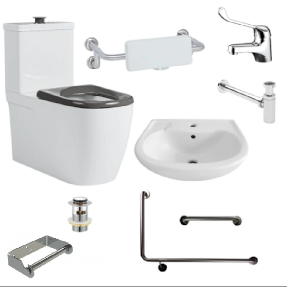AS1428.1 Commercial Disabled Bathroom Kit - Gyms, Restaurants & Healthcare