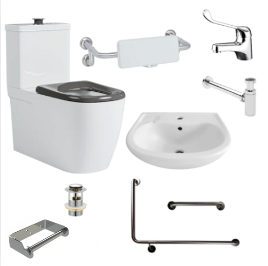 AS1428.1 Commercial Disabled Bathroom Kit - Gyms, Restaurants & Healthcare