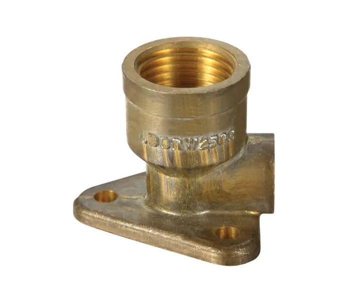 Lugged Female Elbow #15BP - Brass Capillary, OD x FI, 15mm & 20mm, Lead Free