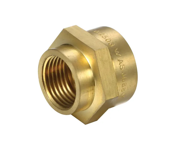 Reducing Hexagon Socket - Brass, FI x FI, 6mm to 25mm, Lead Free