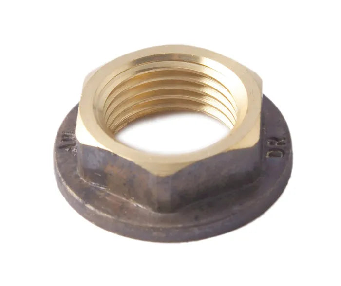 Flange Back Nut - Brass, 15mm to 50mm