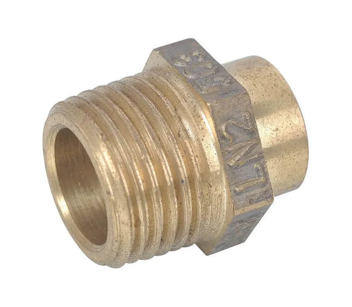 Brazing Connector - Brass, 15mm MI x 15mm OD | BR005B