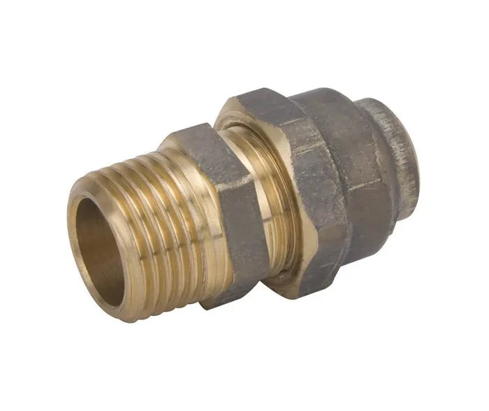 Flared Compression Male Union - Brass, FL x MI, 6mm to 50mm, Lead Free