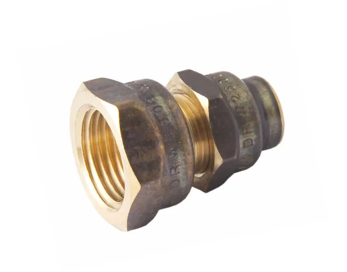 Flared Compression Reducing Female Union - Brass, FL x FI, 10mm to 25mm, Lead Free