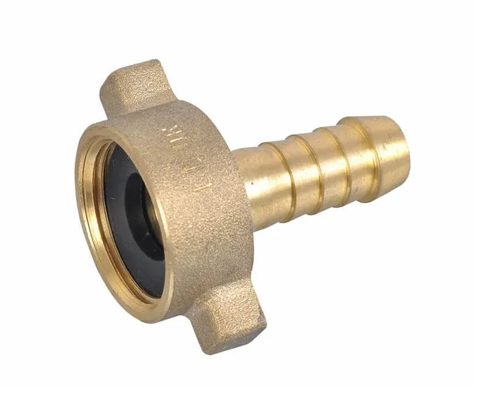 Hose Nut and Tail - Brass, FI x Hose Tail, 15mm to 100mm, Lead Free